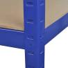 Storage Shelf Garage Organizer - Heavy Duty Blue Shelves