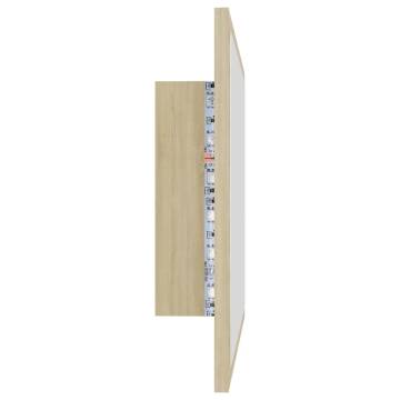 LED Bathroom Mirror Sonoma Oak - Stylish & Functional Design