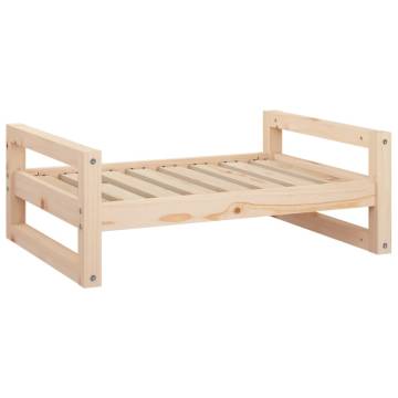 Comfortable Dog Bed in Solid Pine Wood - 75.5x55.5 cm