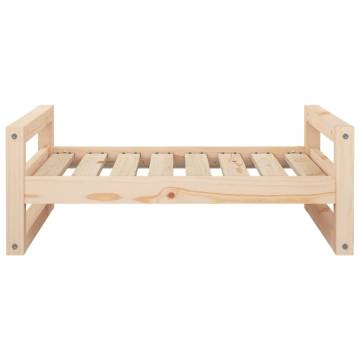 Comfortable Dog Bed in Solid Pine Wood - 75.5x55.5 cm