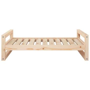 Solid Pine Wood Dog Bed - 95.5x65.5x28 cm | HipoMarket