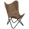 Butterfly Chair Taupe Canvas Colour taupe Quantity in Package 1 