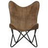 Butterfly Chair Taupe Canvas - Stylish & Comfortable