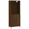 Stylish Highboard Brown Oak 69.5x34 cm | Hipo Market