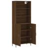 Stylish Highboard Brown Oak 69.5x34 cm | Hipo Market