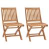 Folding Garden Chairs 2 pcs Solid Teak Wood Quantity in Package 2 Model without armrest Number of 1 