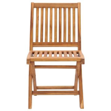 Folding Garden Chairs Set - Solid Teak Wood | HipoMarket