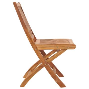 Folding Garden Chairs Set - Solid Teak Wood | HipoMarket