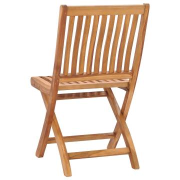 Folding Garden Chairs Set - Solid Teak Wood | HipoMarket