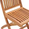 Folding Garden Chairs Set - Solid Teak Wood | HipoMarket