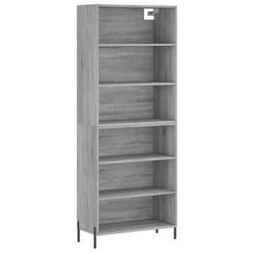 Highboard Grey Sonoma - Modern Storage Solution | Hipo Market