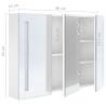 LED Bathroom Mirror Cabinet - Shining White | 89x14x62 cm