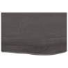 Dark Brown Solid Wood Bathroom Countertop | 60x40x(2-6) cm