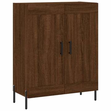 Stylish Highboard Brown Oak - Engineered Wood | HipoMarket