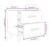 Bed Cabinets 2 pcs Grey Sonoma - Stylish Storage Solutions