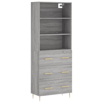 Highboard Grey Sonoma - Stylish Engineered Wood Storage