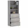 Highboard Grey Sonoma - Stylish Engineered Wood Storage