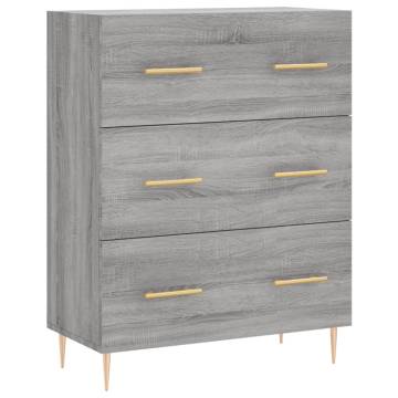 Highboard Grey Sonoma - Stylish Engineered Wood Storage