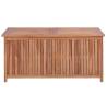 Garden Storage Box 120x50x58 cm Solid Teak Wood | Hipo Market