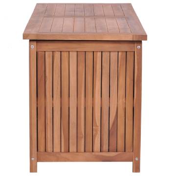 Garden Storage Box 120x50x58 cm Solid Teak Wood | Hipo Market