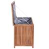 Garden Storage Box 120x50x58 cm Solid Teak Wood | Hipo Market