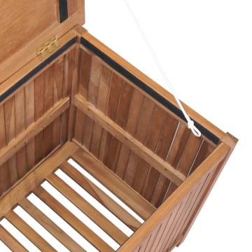 Garden Storage Box 120x50x58 cm Solid Teak Wood | Hipo Market