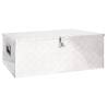 Storage Box Silver 100x55x37 cm Aluminium Colour silver Size 100 x 55 x 37 cm Quantity in Package 1 Amount 