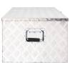 Storage Box Silver 100x55x37 cm Aluminium | HipoMarket