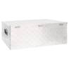 Storage Box Silver 100x55x37 cm Aluminium | HipoMarket