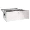 Storage Box Silver 100x55x37 cm Aluminium | HipoMarket