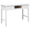 Writing Desk White 110x45x76 cm Wood Colour white 