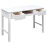 Vintage White Writing Desk - 110x45x76 cm Wood