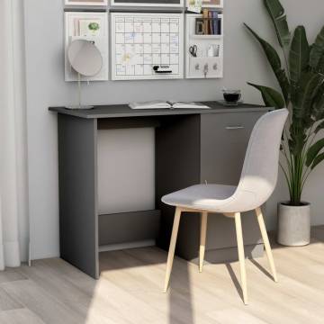 Desk Grey 100x50x76 cm - Modern Engineered Wood Table