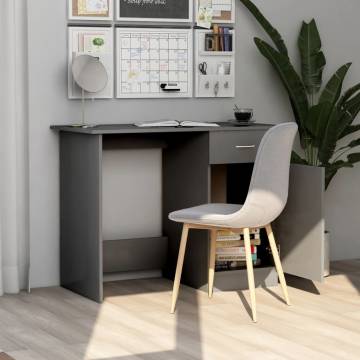 Desk Grey 100x50x76 cm - Modern Engineered Wood Table