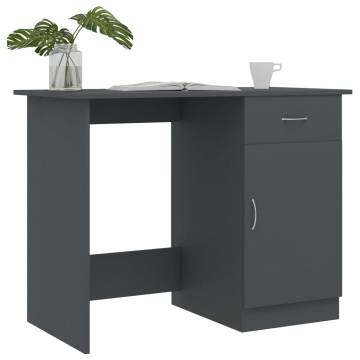 Desk Grey 100x50x76 cm - Modern Engineered Wood Table