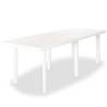 Garden Table White 210x96x72 cm Plastic Colour white Size 210 x 96 x 72 cm Quantity in Package 1 