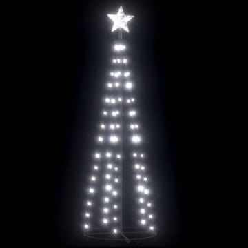 Christmas Cone Tree - Cold White 84 LEDs Decoration 50x150 cm