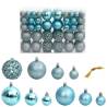 Christmas Baubles 100 pcs Turquoise 3 4 6 cm Colour turquoise Quantity in Package 100 