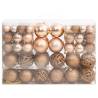 111 Piece Rose Gold Christmas Bauble Set - Hipomarket UK