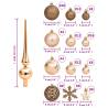 111 Piece Rose Gold Christmas Bauble Set - Hipomarket UK