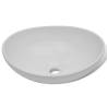 Ceramic Basin 40x33 cm Oval White - Stylish Bathroom Addition