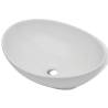 Ceramic Basin 40x33 cm Oval White - Stylish Bathroom Addition