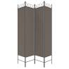 4-Panel Room Divider Anthracite - 160x200 cm Fabric