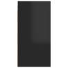 High Gloss Black TV Cabinets - 2 pcs | Stylish Living Room Storage