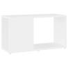 Sleek White TV Cabinet 60x24x32cm | Durable Engineered Wood