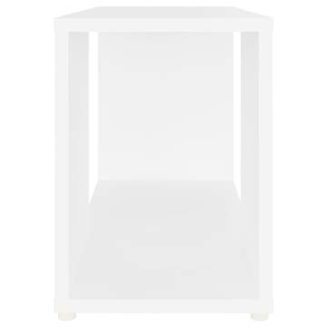 Sleek White TV Cabinet 60x24x32cm | Durable Engineered Wood