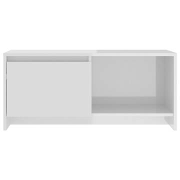 High Gloss White TV Cabinet - Stylish & Functional | HipoMarket