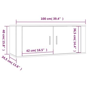 Wall Mounted TV Cabinet White - Sleek Design & Ample Storage