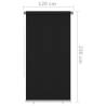 Outdoor Roller Blind 120x230 cm - Stylish Black Privacy Solution