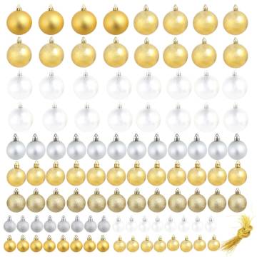 Christmas Balls 100 pcs Silver/Gold - Shatterproof Baubles